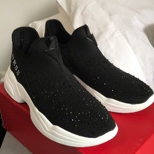Guess Bedazzled Slip-Ons